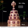 Tháp Madala - Núi Tu Di, Bằng Đồng Nguyên Chất, vật phẩm phong thủy may mắn vật phẩm phong thủy