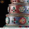 Tháp Madala - Núi Tu Di Bằng Đồng Nguyên Chất vật phẩm phong thủy may mắn cát tường như ý