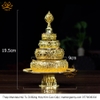 Tháp Madala - Núi Tu Di, Bằng Hợp Kim Cao Cấp, mạnh khỏe phúc lộc trường thọ hạnh phúc