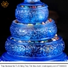 Tháp Madala - Núi Tu Di, Bằng Thủy Tinh Cao Cấp Màu Xanh Dương, xịn đẹp bền rẻ mới