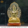 Tượng Phật Chuẩn Đề Bằng Lưu Ly Cao Cấp, quà tặng quà tân gia quà tặng phong thủy