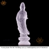 |Cao 46cm| Tượng Phật Quan Thế Âm Bồ Tát(Dáng Đứng) Bằng Lưu Ly Cao Cấp Màu Vàng Thiết Kế Sang Trọng TP208