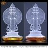 Tượng Phật Quan Âm Nghìn Mắt Nghìn Tay Bằng Lưu Ly Cao Cấp, cát tường vật phẩm phong thủy như ý