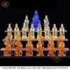 Bộ 23 Tượng 3 Vị Đông Phương Tam Thánh - 8 Vị Bồ Tát - 12 Con Giáp Bằng Lưu Ly Cao Cấp quà tặng quà tân gia quà tặng phong thủy