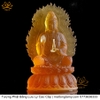 Tượng Phật Quan Âm Bồ Tát (Dáng Ngự Lãm) Bằng Lưu Ly Cao Cấp cầu tài lộc chiêu tài hóa giải vận đen bình an