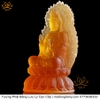Tượng Phật Quan Âm Bồ Tát (Dáng Ngự Lãm) Bằng Lưu Ly Cao Cấp vật phẩm phong thủy may mắn cát tường như ý