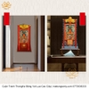 Cuộn Tranh ThangKa Ngài A Di Đà Phật Bằng Vải Gấm Cao Cấp, Kiểu 3, TCT48