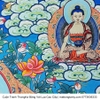 Cuộn Tranh ThangKa Phật Tara Xanh Lục Độ Phật Mẫu Bằng Vải Gấm Cao Cấp, quà tặng tinh tế quà tặng cao cấp