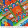 Cuộn Tranh ThangKa Phật Dược Sư Bằng Vải Gấm Cao Cấp quà tặng ý nghĩa quà tặng sang trọng