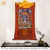 Cuộn Tranh ThangKa Phật Đại Uy Đức Minh Vương Yamatanka Bằng Vải Gấm Cao Cấp, cát tường vật phẩm phong thủy như ý