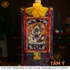 Cuộn Tranh ThangKa Ngài Đại Hắc Thiên Mahakala Bằng Vải Gấm Cao Cấp, Kiểu 4, TCT107