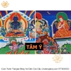 Cuộn Tranh ThangKa Ngài Đại Hắc Thiên Mahakala Bằng Vải Gấm Cao Cấp, quà tặng tinh tế quà tặng cao cấp