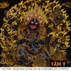 Cuộn Tranh ThangKa Ngài Đại Hắc Thiên Mahakala Bằng Vải Gấm Cao Cấp, Kiểu 3, TCT106