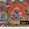 Cuộn Tranh ThangKa Ngài Đại Hắc Thiên Mahakala Bằng Vải Gấm Cao Cấp, pháp bảo pháp khí phật bồ tát thần thánh