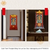 Cuộn Tranh ThangKa Địa Tạng Vương Bồ Tát Bằng Vải Gấm Cao Cấp, Kiểu 3, TCT53