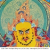 Cuộn Tranh ThangKa Phật Hoàng Thần Tài Bằng Vải Gấm Cao Cấp, quà tặng sếp quà mừng thọ