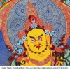 Cuộn Tranh ThangKa Phật Hoàng Thần Tài Bằng Vải Gấm Cao Cấp, mạnh khỏe phúc lộc trường thọ hạnh phúc