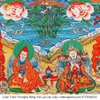 Cuộn Tranh ThangKa Phật Liên Hoa Sinh Bằng Vải Gấm Cao Cấp mạnh khỏe phúc lộc trường thọ hạnh phúc
