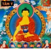 Cuộn Tranh ThangKa Phật Thích Ca Bằng Vải Gấm Cao Cấp, cát tường vật phẩm phong thủy như ý