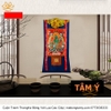 Cuộn Tranh ThangKa Phật Tara Xanh Lục Độ Phật Mẫu Bằng Vải Gấm Cao Cấp, Kiểu 6, TCT40