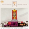 Cuộn Tranh ThangKa Ngài Văn Thù Bồ Tát Bằng Vải Gấm Cao Cấp, cát tường vật phẩm phong thủy như ý