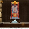 Cuộn Tranh ThangKa Ngài Chuẩn Đề Bồ Tát Bằng Vải Gấm Cao Cấp, cát tường vật phẩm phong thủy như ý