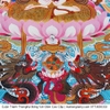 Cuộn Tranh ThangKa Ngài Chuẩn Đề Bồ Tát Bằng Vải Gấm Cao Cấp, hà nội tp hồ chí minh chất lượng cao mật tông