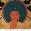 Cuộn Tranh ThangKa Ngài A Di Đà Phật Bằng Vải Gấm vật phẩm phong thủy mạnh khỏe phúc lộc trường thọ hạnh phúc