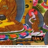 Cuộn Tranh ThangKa Phật Thích Ca Mâu Ni Bằng Vải Gấm Cao Cấp, quà tặng quà tân gia quà tặng phong thủy