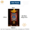 Cuộn Tranh ThangKa Phật Đại Uy Đức Minh Vương Yamatanka Bằng Vải Gấm Cao Cấp, quà tặng sếp quà mừng thọ