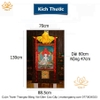 Cuộn Tranh ThangKa Phổ Hiền Bồ Tát Bằng Vải Gấm Cao Cấp, quà tặng sếp quà mừng thọ