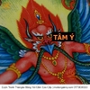 Cuộn Tranh ThangKa Kim Sí Điểu Bằng Vải Gấm Cao Cấp, vật phẩm phong thủy may mắn vật phẩm phong thủy