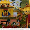 Cuộn Tranh ThangKa Phật Thích Ca Bằng Vải Gấm Cao Cấp, cát tường vật phẩm phong thủy như ý