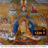 Cuộn Tranh ThangKa Phật Liên Hoa Sinh Bằng Vải Gấm quà tặng tinh tế quà tặng cao cấp