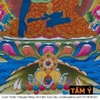 Cuộn Tranh ThangKa Phật Thích Ca Bằng Vải Gấm Cao Cấp, vật phẩm phong thủy may mắn vật phẩm phong thủy