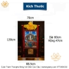 Cuộn Tranh ThangKa Ngài Quan Âm Tứ Thủ Bằng Vải Gấm Cao Cấp, quà tặng sếp quà mừng thọ