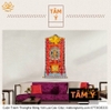 Cuộn Tranh ThangKa Phật Hoàng Thần Tài Bằng Vải Gấm Cao Cấp, Kiểu 6, TCT61
