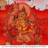 Cuộn Tranh ThangKa Phật Hoàng Thần Tài Bằng Vải Gấm Cao Cấp, cát tường vật phẩm phong thủy như ý