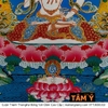 Cuộn Tranh ThangKa Ngài Kim Cang Tát Đỏa (Vajrasattva) Bằng Vải Gấm Cao Cấp, vật phẩm phong thủy may mắn cát tường như ý