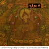 Cuộn Tranh ThangKa Phật Liên Hoa Sinh Bằng Vải Gấm Cao Cấp quà tặng ý nghĩa quà tặng sang trọng