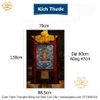 Cuộn Tranh ThangKa Ngài Văn Thù Bồ Tát Bằng Vải Gấm Cao Cấp, quà tặng sếp quà mừng thọ