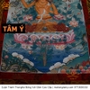 Cuộn Tranh ThangKa Ngài Văn Thù Bồ Tát Bằng Vải Gấm Cao Cấp, quà tặng tinh tế quà tặng cao cấp