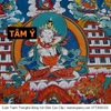 Cuộn Tranh ThangKa Ngài Kim Cang Tát Đỏa (Vajrasattva) Bằng Vải Gấm Cao Cấp, vật phẩm phong thủy mạnh khỏe phúc lộc trường thọ hạnh phúc