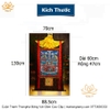 Cuộn Tranh ThangKa Ngài Kim Cang Tát Đỏa (Vajrasattva) Bằng Vải Gấm Cao Cấp, quà tặng sếp quà mừng thọ
