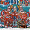 Cuộn Tranh ThangKa Ngài Kim Cang Tát Đỏa (Vajrasattva) Bằng Vải Gấm Cao Cấp, hà nội tp hồ chí minh chất lượng cao mật tông