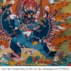 Cuộn Tranh ThangKa Phật Đại Uy Đức Minh Vương Yamatanka Bằng Vải Gấm vật phẩm phong thủy may mắn cát tường như ý
