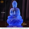 Bộ 7 Màu Tượng Phật Dược Sư (Dáng Ngồi) Bằng Lưu Ly Cao Cấp cát tường vật phẩm phong thủy như ý