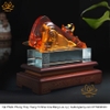 Tượng Bò Tót Cách Điệu To Khỏe Bằng Lưu Ly mạnh khỏe phúc lộc trường thọ hạnh phúc