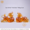 Tượng Kỳ Lân Màu Ngũ Sắc Và Hổ Phách Bằng Lưu Ly quà tặng quà tân gia quà tặng phong thủy