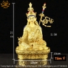 |2 Kích Cỡ| Tượng Liên Hoa Sinh Bằng Đồng Sơn Vàng Siêu Đẹp TP04 kích thước hợp lý